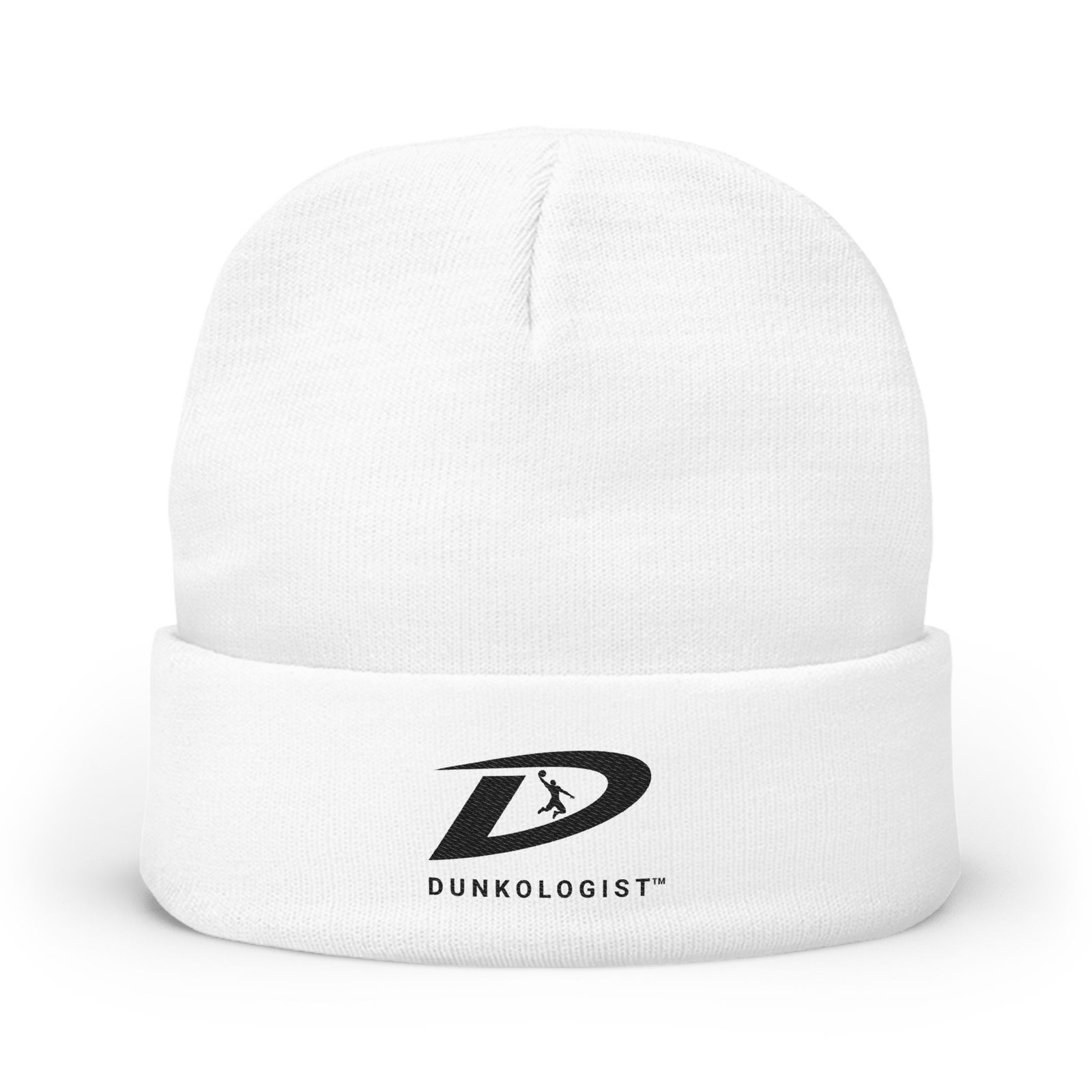 beanie white word Dunkologist™ Logo Beanie
